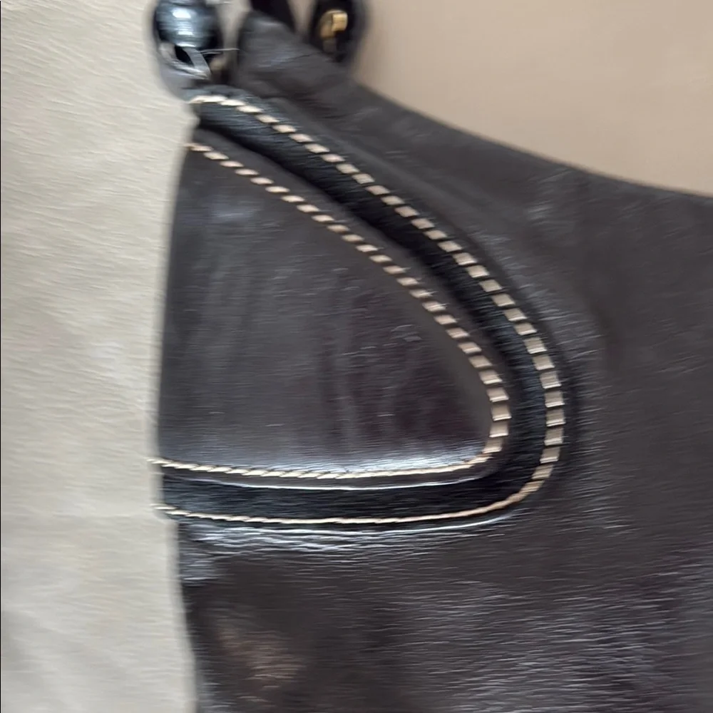 Francesco Biasia Italian Black Leather Women's Bag